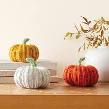 Photo 1 of 3ct Knit Pumpkins Kit - Mondo Llama
