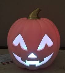 Photo 1 of 2 PC- Halloween Jack-O-Lantern Pumpkin Figurines Pink - Bullseye's
