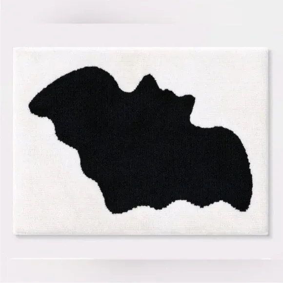 Photo 1 of Halloween Bat Bath Rug Cream - Hyde & EEK! Boutique