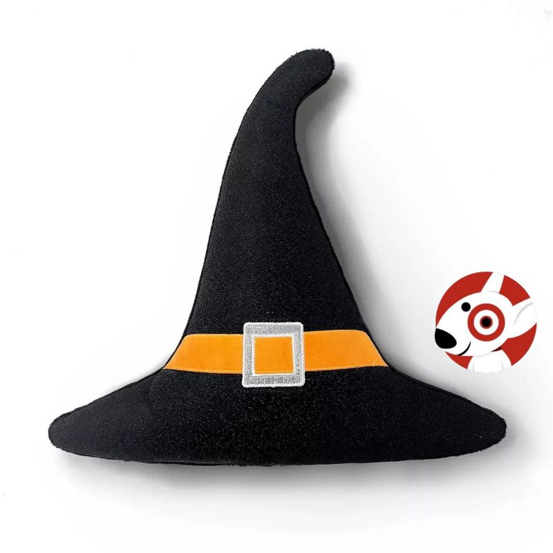 Photo 1 of 2PC- Halloween Novelty WITCH HAT Decorative Pillow Target Bullseye Playground 2024