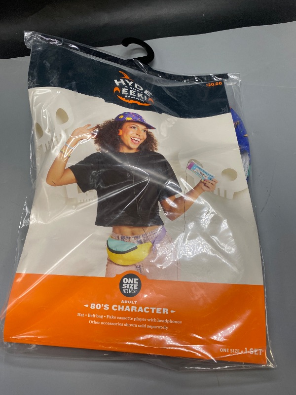 Photo 1 of ONE SIZE- 80s Costume Adult Character Halloween One Size New Cosplay Fanny Pack Cassette
