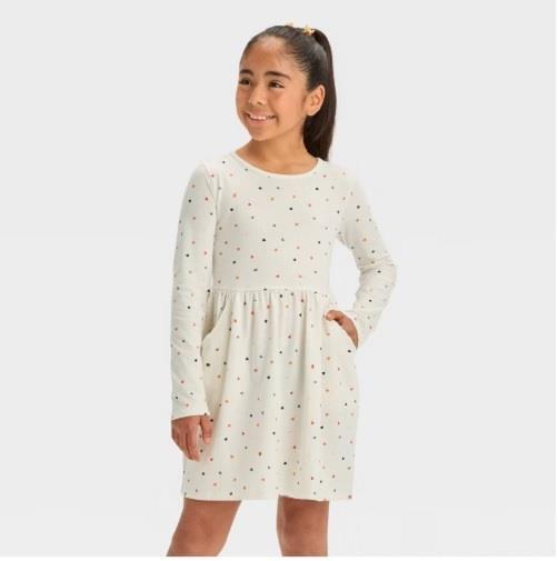 Photo 1 of X LARGE 14 Girls Cat & Jack HEARTS Knit Dress 