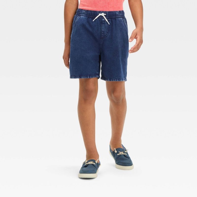 Photo 1 of LARGE 10/12 Boys' Pull-on Denim Shorts - Art Class™ Blue