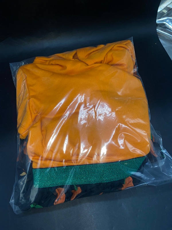 Photo 1 of XL 14 Girls' Squishmallows Halloween Cosplay Short Sleeve Dress - Black/Orange