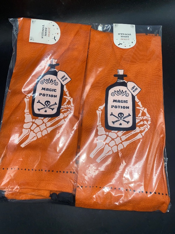 Photo 1 of 2 PACK- Halloween Kitchen Hand Towels Target Bullseye Playground 2024 Set of 2