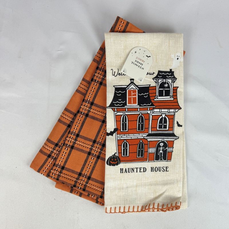 Photo 1 of 2 PACK- Halloween Kitchen Hand Towels Target Bullseye Playground 2024 Set of 2