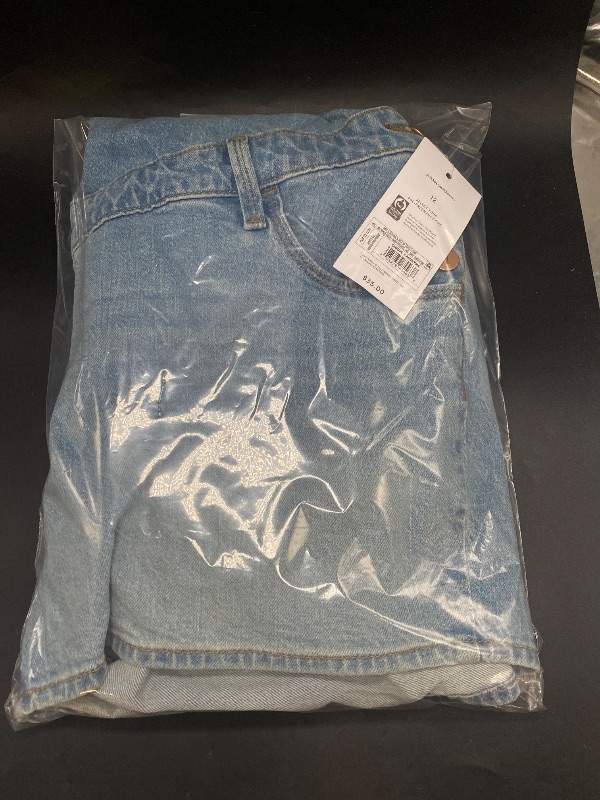 Photo 1 of SIZE 12 Shortall Maternity Jean Shorts - Isabel Maternity by Ingrid & Isabel Light Blue