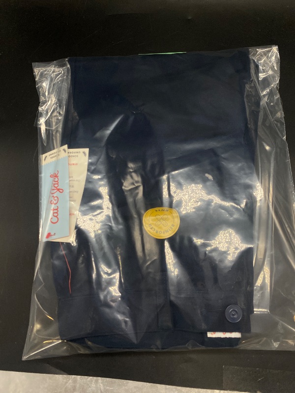 Photo 1 of LARGE 10/12 Boys' Skinny Fit Uniform Pants - Cat & Jack™ Blue