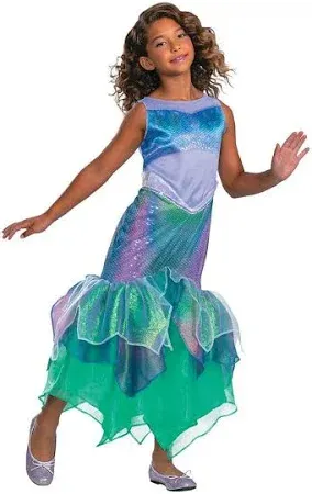 Photo 1 of SMALL 4/6 Kids' Disney The Little Mermaid Ariel Light Up Halloween Costume Dress