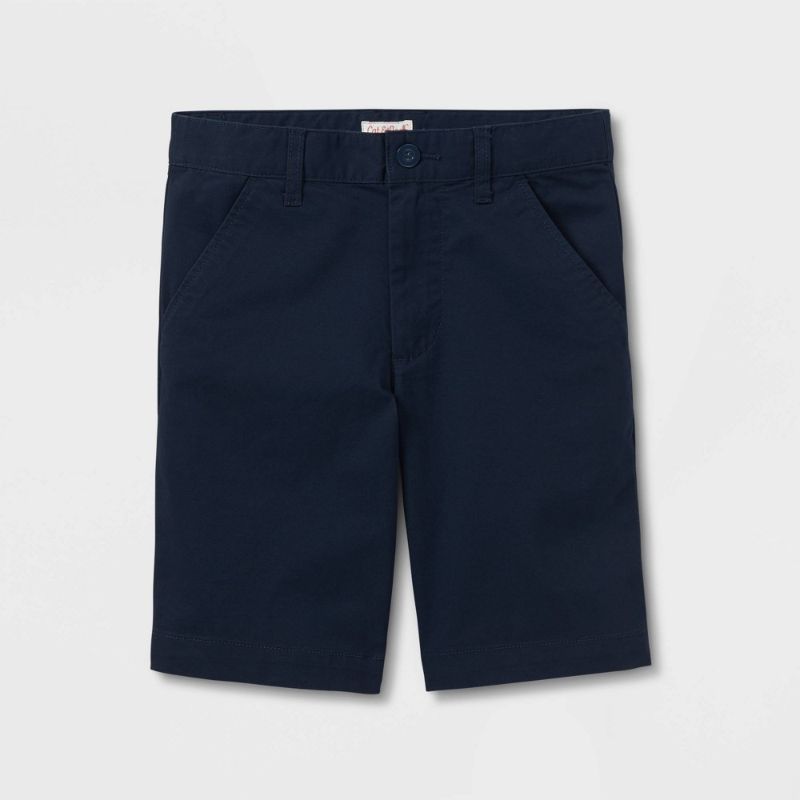 Photo 1 of X SMALL 4-5T Boys' Regular Fit Flat Front Uniform Shorts - Cat & Jack™ Blue