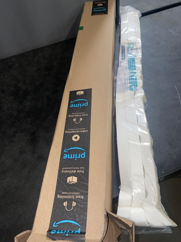 Photo 1 of 6 Packs Cordless Pleated Light Filtering Fabric Shade 36 in x 72 in Easy to Cut and Install, White, Paper Blinds with 12 Clips