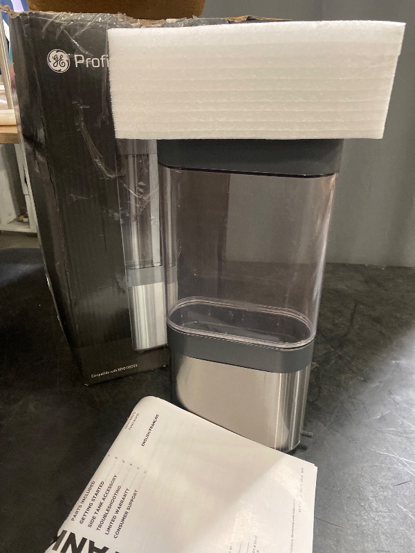 Photo 1 of GE Profile Opal | Side Tank for 2.0 Opal Nugget Ice Maker | Easy Attachment to Opal Ice Machine | 0.75-Gallon Tank | Allows for 3X More Ice Before Refill | Stainless Steel (P4AAKASSPSS)
