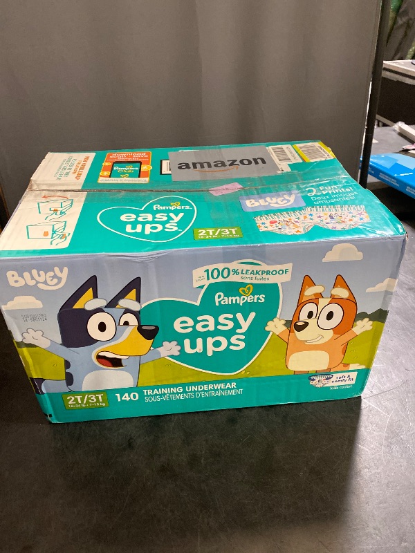 Photo 1 of 2-3T Pampers Training Pants - Easy Ups Boys & Girls Bluey - Size 2T-3T, 140 Count, Children's Potty Underwear (Packaging May Vary)