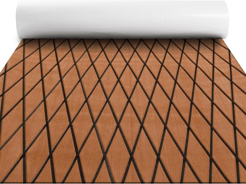 Photo 1 of Fullfire Boat Flooring - EVA Foam Boat Decking - Marine Mat Self-Adhesive Flooring Sheet Marine Carpet for Motorboat Yacht Kayak RV
