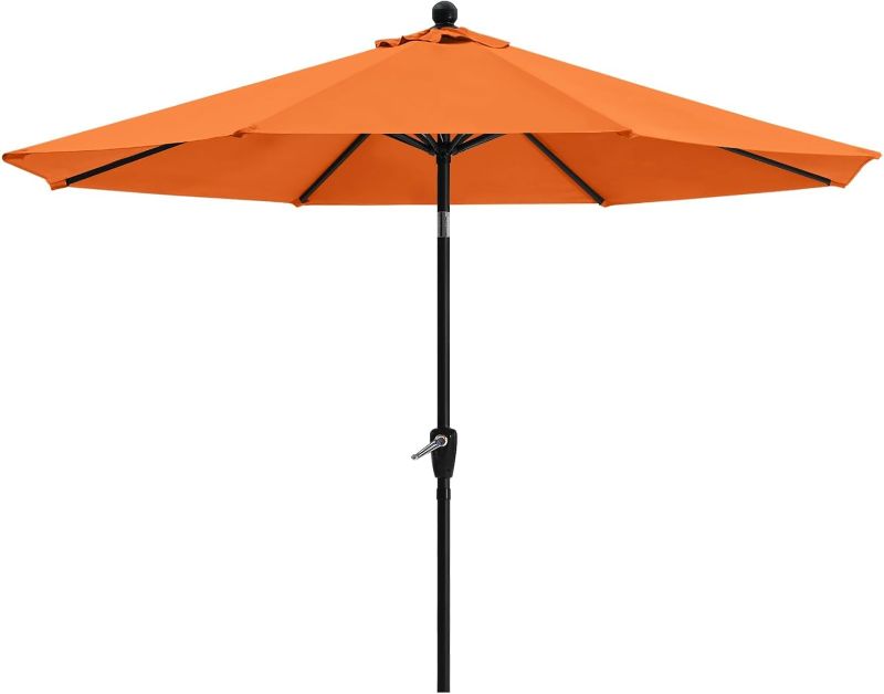 Photo 1 of ABCCANOPY 7.5FT OutdoorPatio Umbrella, UV Protection Table Umbrella w/Crank for Easy Set Up, Suitable for Garden, Lawn, Deck & Backyard (Orange)