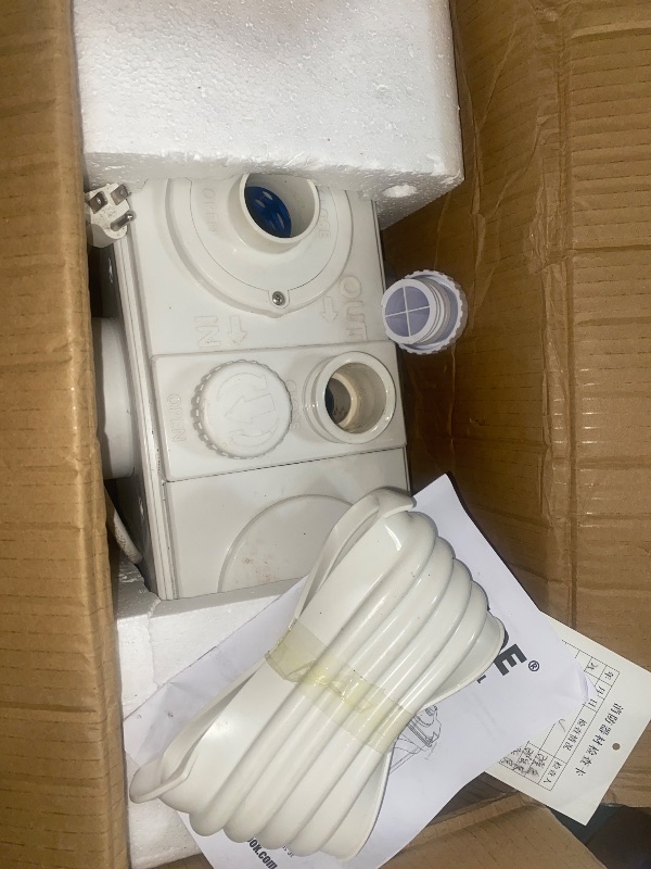 Photo 1 of 900W Macerator Pump, Macerating Toilet System with 2 Outlets/5 Inlets, Sewage Pump for Basement, Sink, Toilet, Laundry, Kitchen
