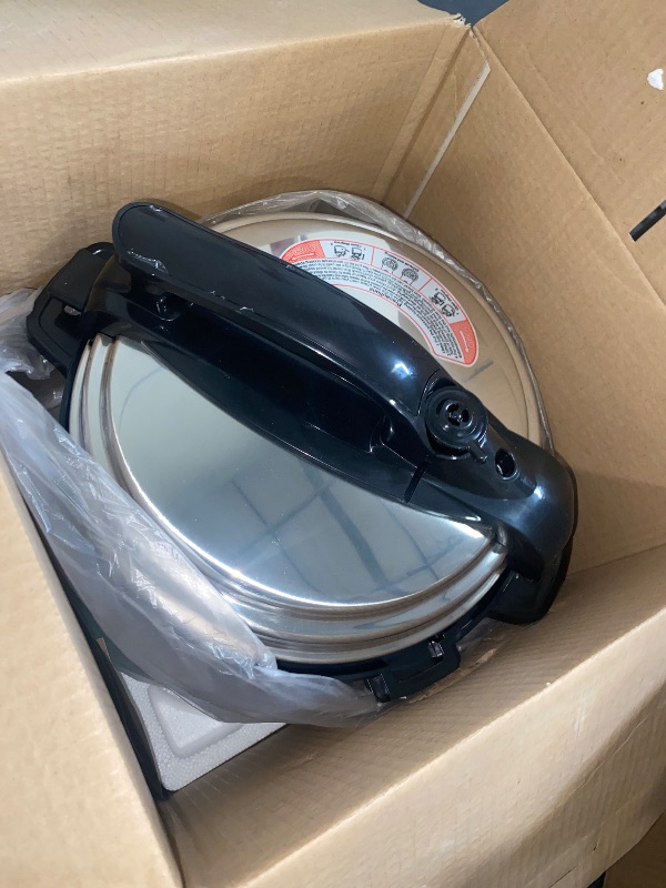 Photo 1 of 12 In 1 Electric Pressure Cooker With 24-Hour Reservation Function, Slow Cooker, Rice Cooker, Wok, Cake, Yogurt, Etc., 6 L, Stainless Steel/Black.
