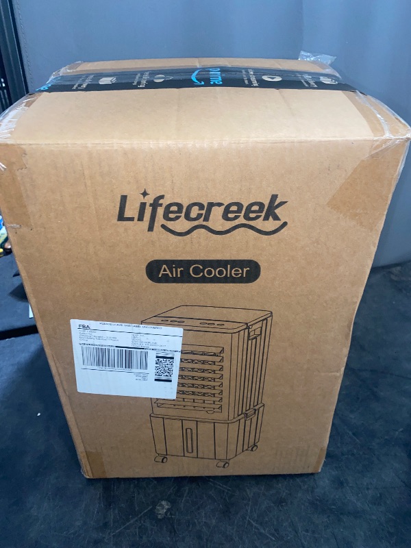 Photo 1 of Portable Air Conditioner, 3-IN-1 Evaporative Air Cooler w/3.2Gal Tank, 4 Modes & 3 Speeds, 12H Timer, 6 Ice Packs, Remote Control, Windowless Swamp Cooler for Bedroom,Home,No Hose Needed
