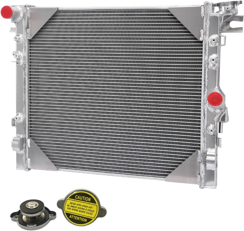 Photo 1 of Aluminum Radiator for 2007-2017 2014 2015 2016 2008 2010 Jeep Wrangler Radiator 2018 Jeep Wrangler JK Radiators 2009 2011 2012 2013 3.6L 3.8L V6 Gas 2957
