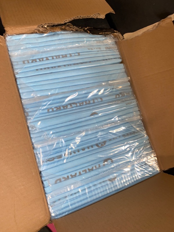 Photo 1 of HALYARD* Premium Disposable Underpads, 30" x 36" Chux Pads - Bed Pads for Adults with Airlaid Core for Moisture and Odor Control - Premium - Blue (Case of 40)
