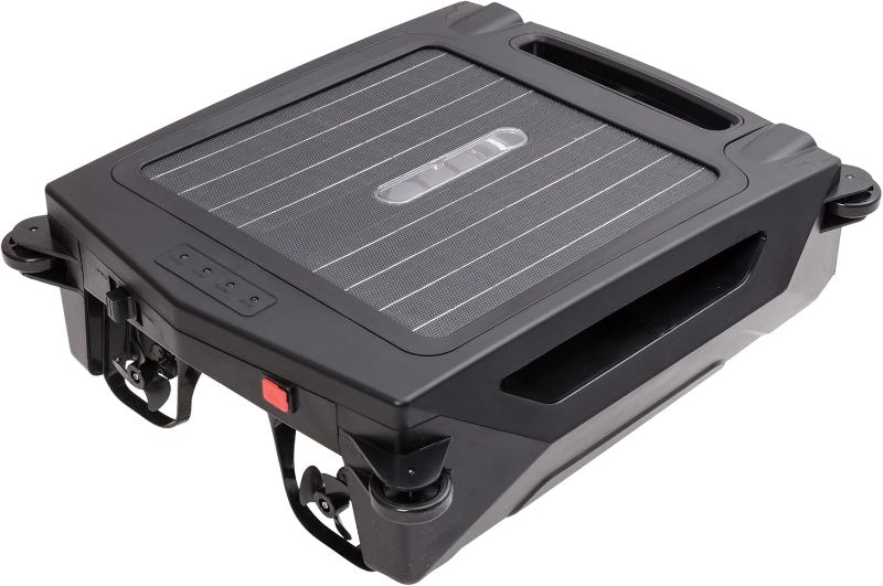 Photo 1 of Solar Rechargeable Dual-Mode Pool Clening Robot, Cordless Robt Pool Cleaner, Solar Automatic Robot Pool Skimmer,Pool Vacum for Above Ground Pool (Black)
