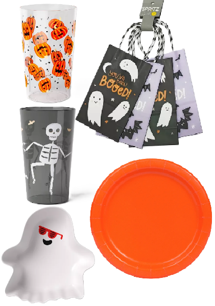 Photo 1 of 7 Item Seasonal & Party Supplies Bundle | 2 Bowls , 4 Cups, 4 Gift Bags