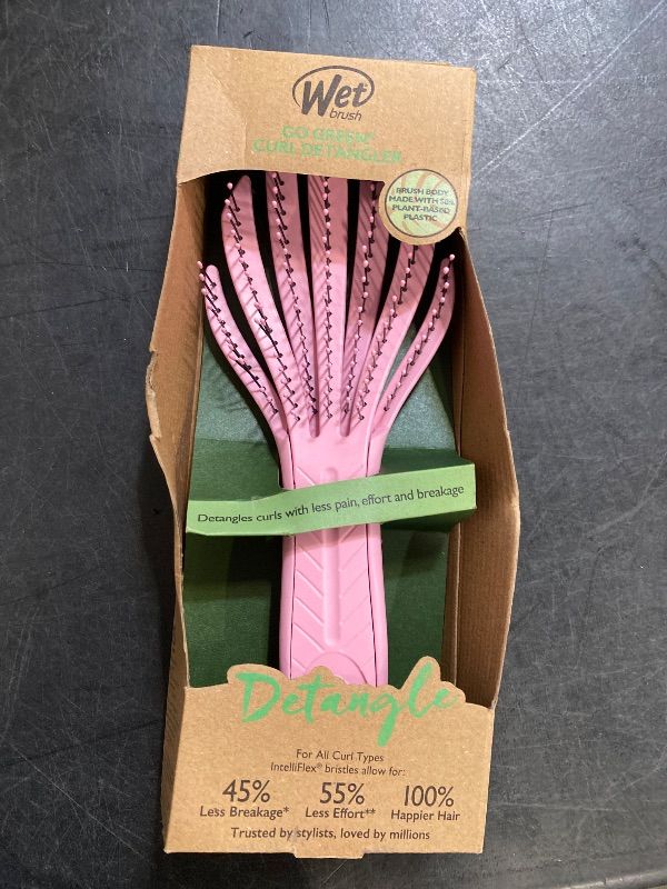 Photo 1 of Wet Brush Go Green Curly Detangling Hair Brush - Pink