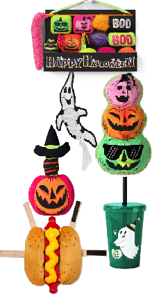 Photo 1 of 7 Items Seasonal & Party Supplies | 1 Dog Costume, 4 Dog Toys, 2 Cups