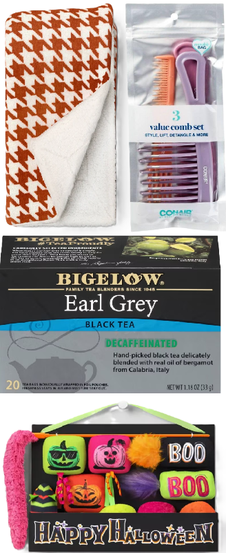 Photo 1 of 5 Item Seasonal & Party Supplies, Home & Kitchen Bundle | 3 Combs, 1 Set Pet Toys, 1 Blanket, 40 Tea Bags
