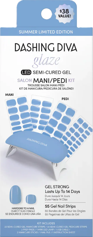 Photo 1 of The Bitesize Blue Mani Pedi Kit