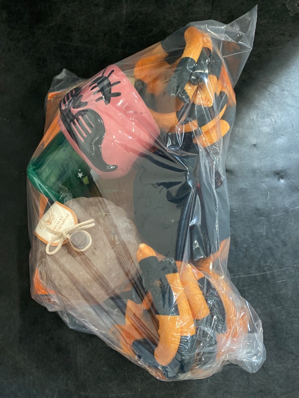 Photo 1 of 7 Item Seasonal & Party Supplies | 8 Carving Tools, 2 Cups, 1 Candle, 1 Wooden Pumpkin, 1 Seasonal Decor