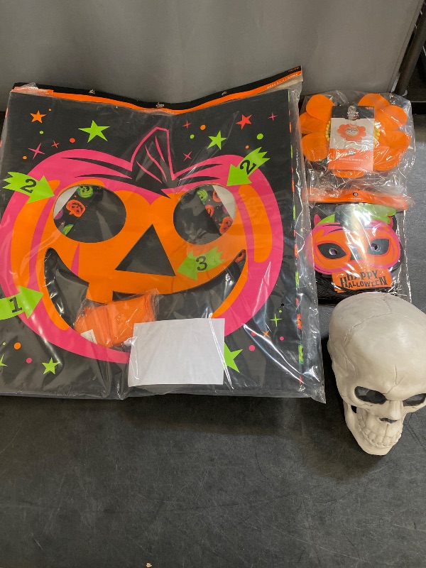 Photo 1 of 4 Items Seasonal & Party Supplies Bundle | 1 Home Decor, 24 Masks, 1 Cat Clothing, 1 Bean Bag Game