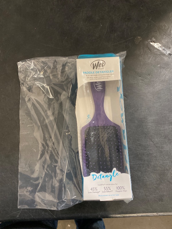 Photo 1 of Wet Brush Paddle Detangler Hair Brush - Dark Lavendar