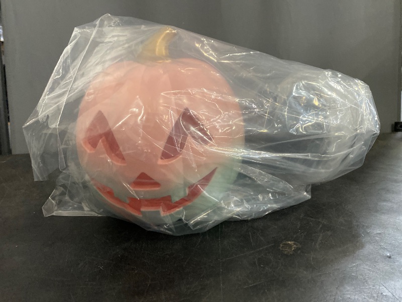 Photo 1 of 5.1' Skull and Snake Candle Black  and Light-up Halloween Pumpkin