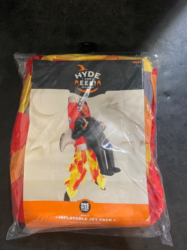 Photo 1 of One Size - Hyde and Eek! Adult Inflatable Jetpack Costume Blow up Jet Pack Halloween