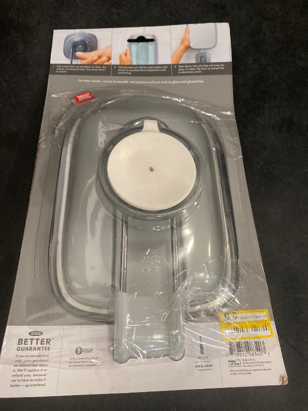 Photo 1 of Suction Fogless Mirror White - OXO Softworks