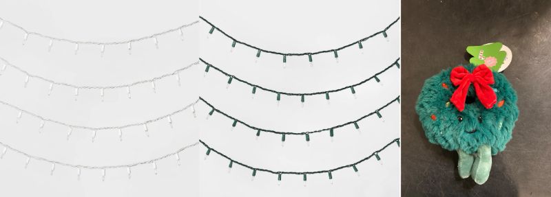 Photo 1 of 3 Pack Christmas Bundle - 2 Types Of Mini String Lights & 1 Giggle Space Toy