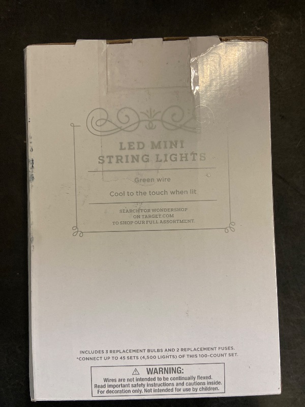 Photo 1 of 100ct LED Smooth Mini Christmas String Lights Warm White with Green Wire/Philips 100ct Dual Color White