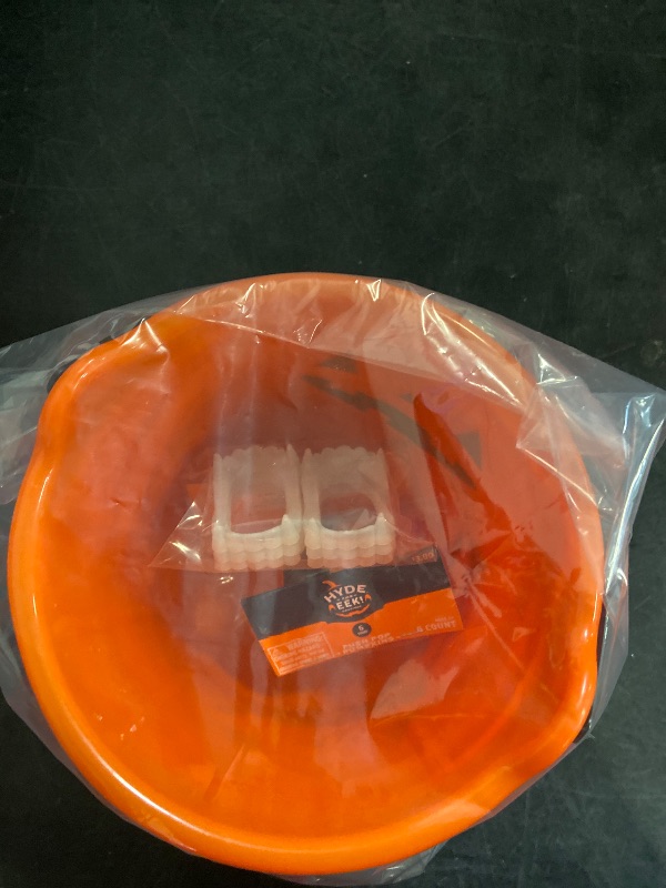 Photo 1 of 5 Pack Halloween Items 3 Pumpkins, Vampire Fangs, & Pumpkin Sensory Fidget Toy