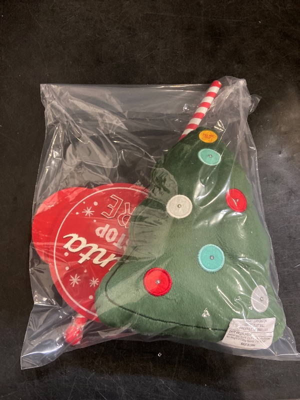 Photo 1 of 2 Pack Christmas Items - Christmas Light sign for shop/ Festive green plush Christmas tree.