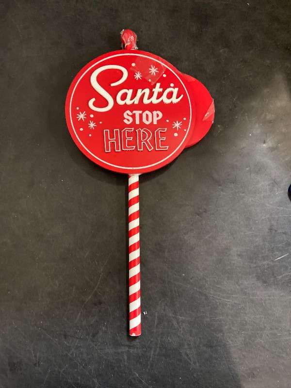 Photo 1 of 2 Pack Christmas Items - Christmas Light sign for shop/ Festive green plush Christmas tree.