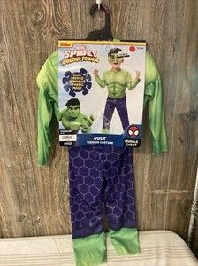 Photo 1 of 2T- Spidey Amazing Friends Hulk Costume Toddler Size Dress Up Superhero Marvel