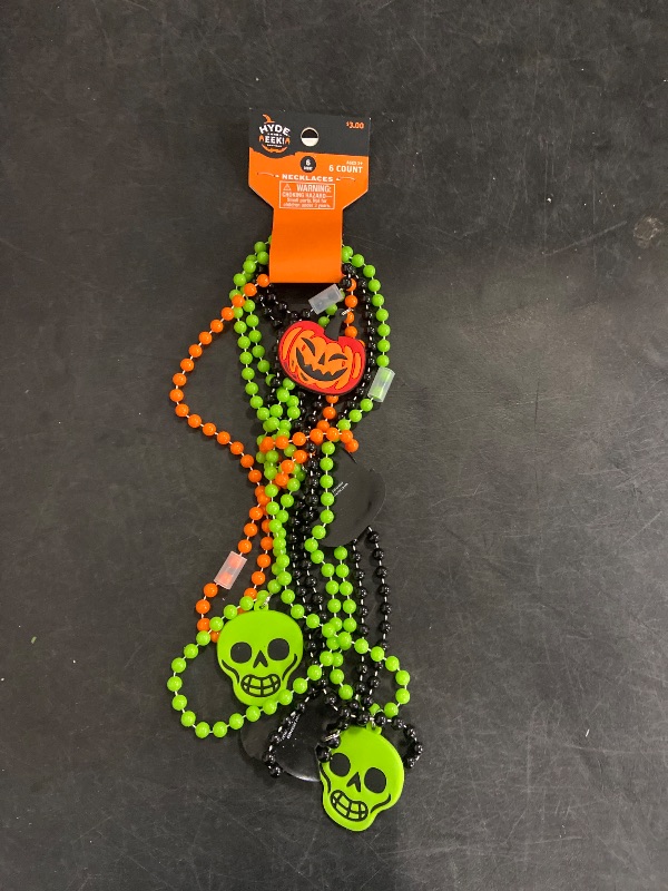 Photo 1 of 1 Web Splat Game/ 6 Count necklaces/ Web table decor. 