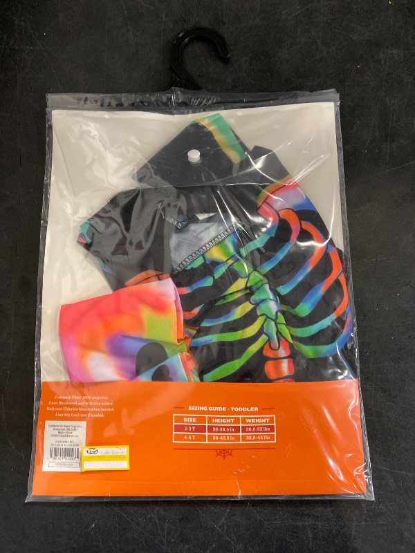 Photo 1 of 2T- 3T / Toddler Boys Colorful Skeleton Black Jumpsuit