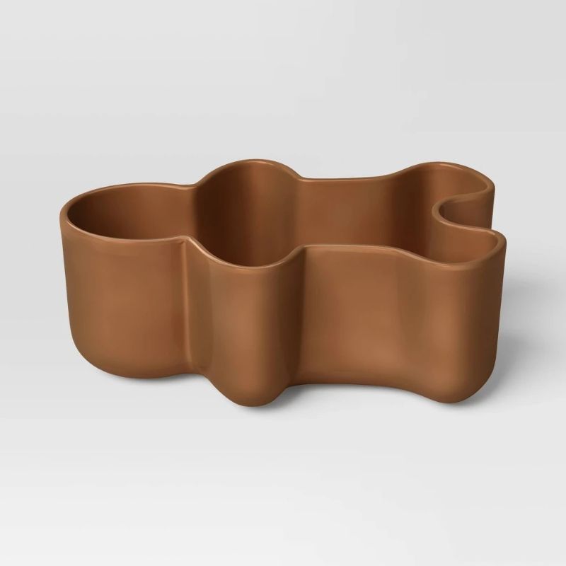 Photo 1 of (4) 8oz Christmas Figural Gingerbread Snack Bowl Brown