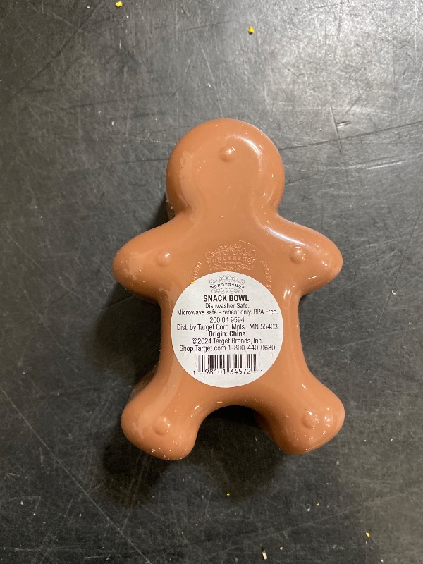 Photo 1 of (4) 8oz Christmas Figural Gingerbread Snack Bowl Brown