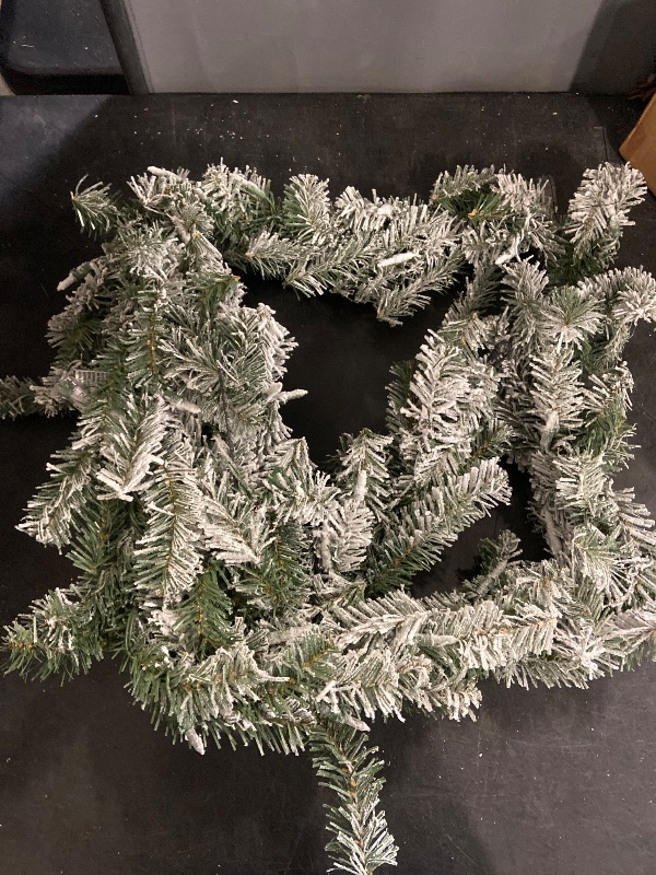 Photo 1 of Snow flocked christmas garland