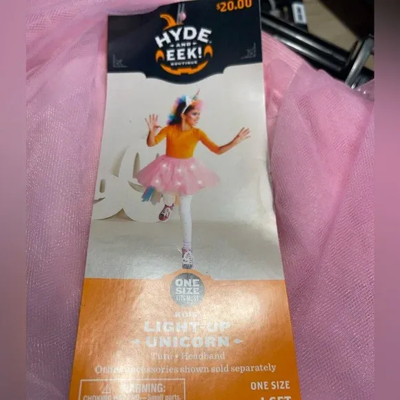 Photo 1 of  ONE SIZE Hyde & Eek Kids Light Up Unicorn Tutu and Headband