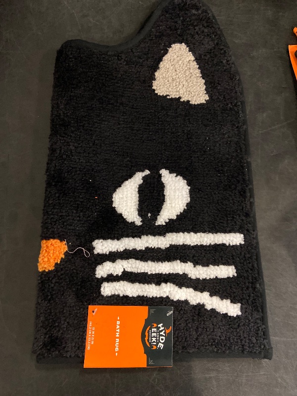 Photo 1 of Black cat rug. 19x21