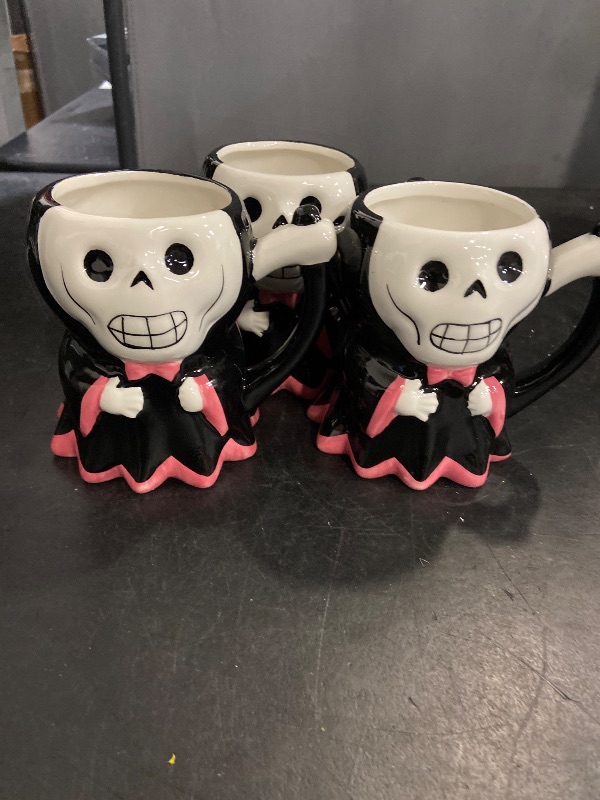 Photo 1 of 14.57 Fl Oz Halloween Earthenware Figural Grim Reaper Mug